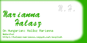 marianna halasz business card